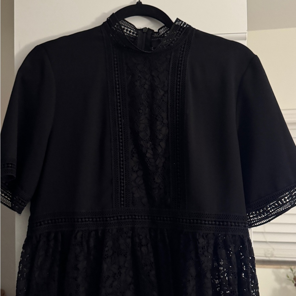 Zara Black Lace Blouse